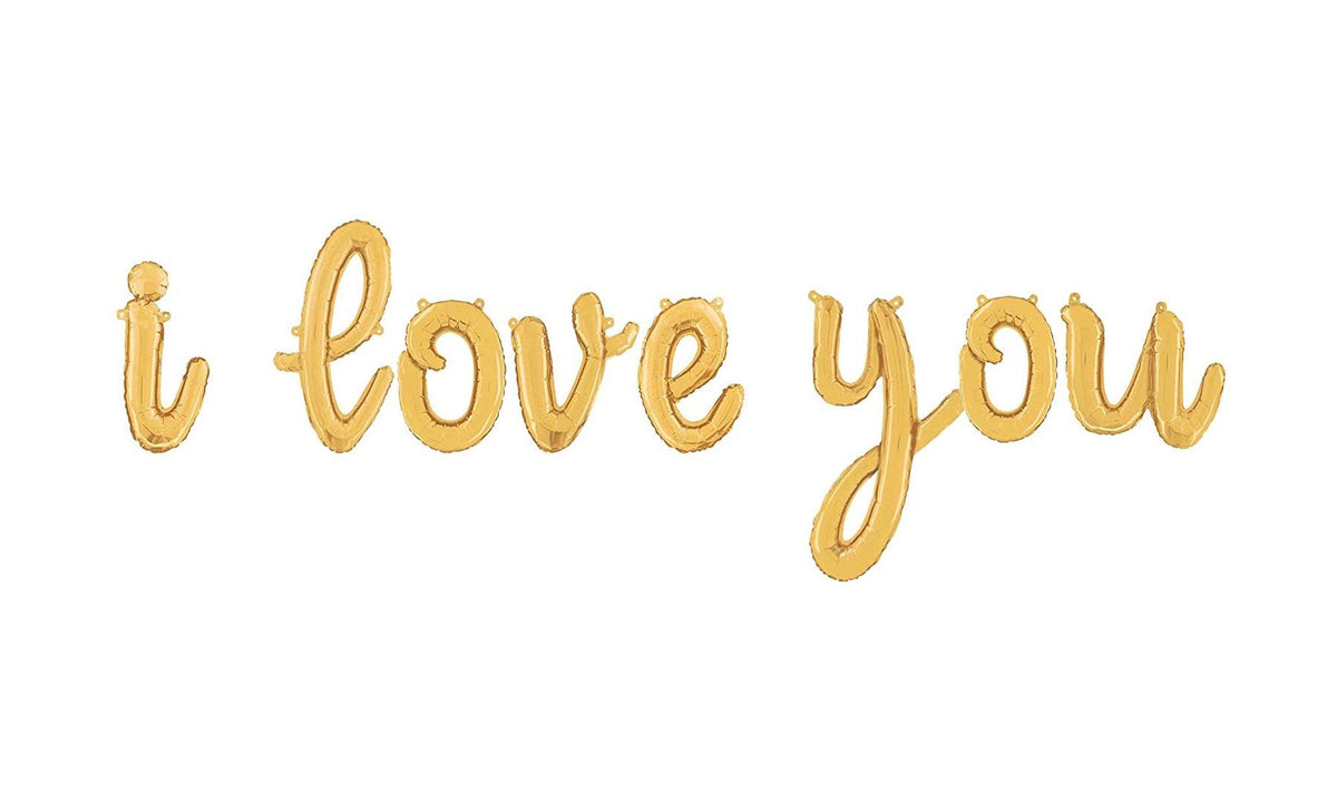Valentine’s Day Balloon Banner Letter Rose Gold Decorations - BashMint party decoration