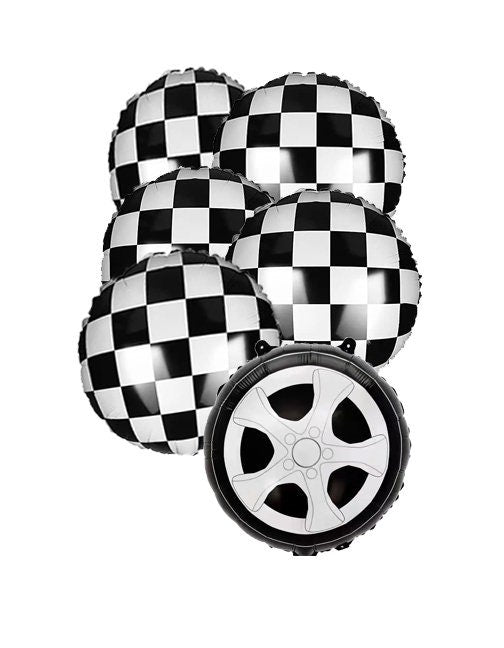 Race Car Birthday 1st Balloon Banner Gold Decorations - BashMint party decoration