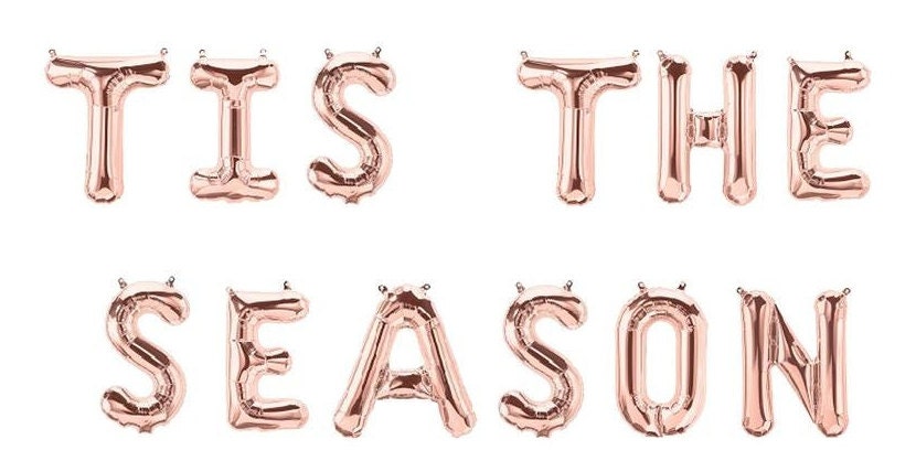 Football Thanksgiving Balloon Banner Letter Rose Gold Decorations - BashMint party decoration