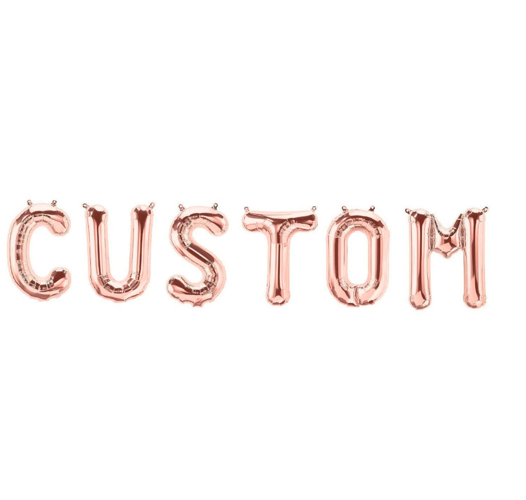 Star Father’s Day Balloon Banner Heart Rose Gold Decorations - BashMint party decoration
