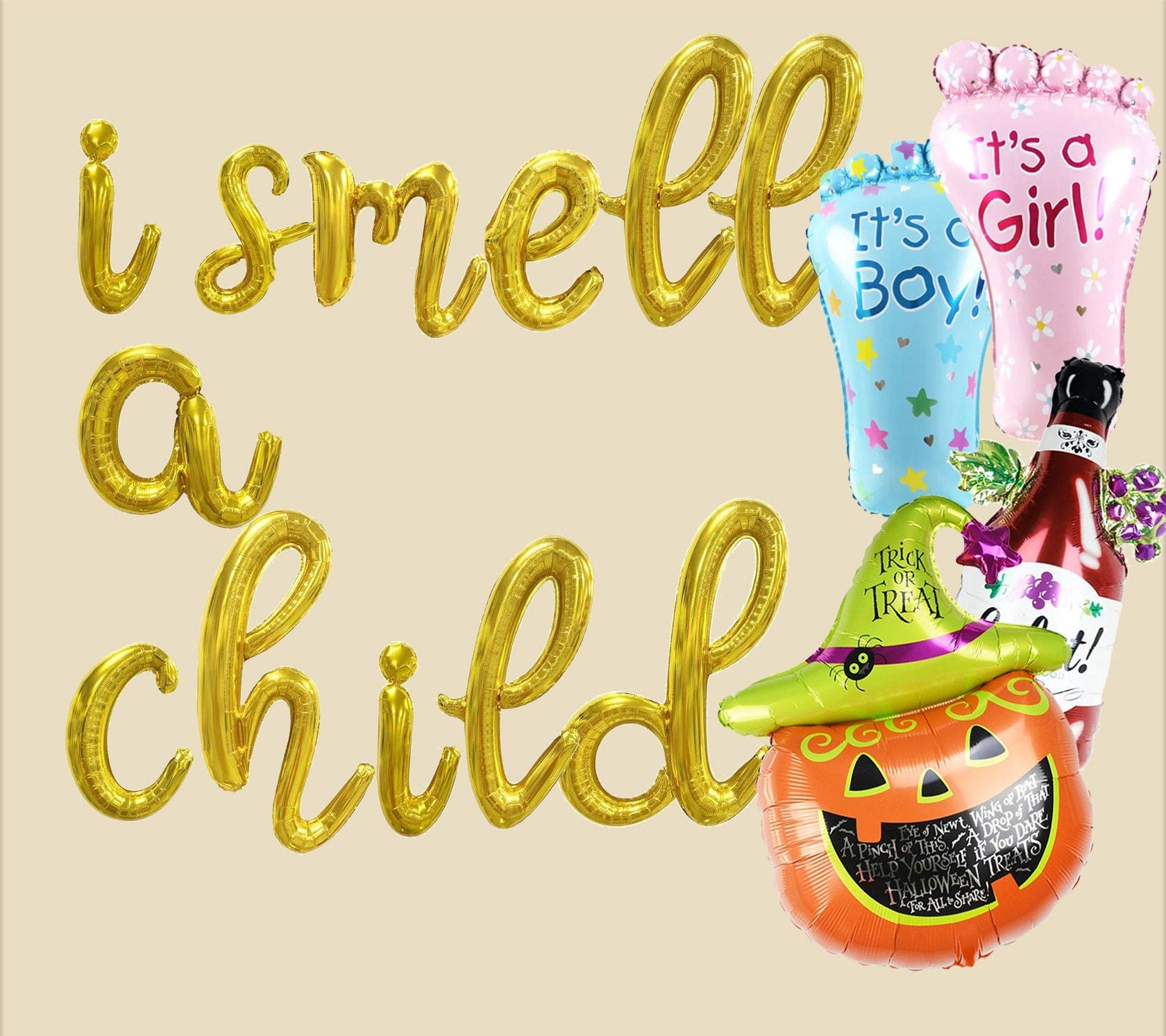 Baby Shower Balloon Banner Number Rose Gold Decorations - BashMint party decoration