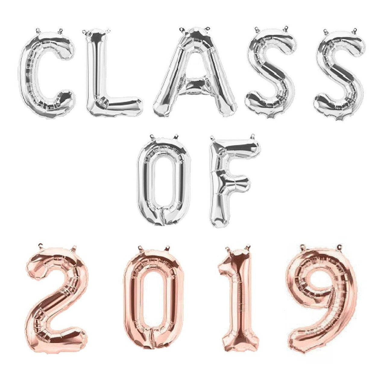 Star Graduation Balloon Banner Heart Rose Gold Decorations - BashMint party decoration