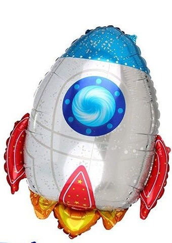 Outer Space 2nd Birthday Balloon Banner Heart Gold Decorations - BashMint party decoration