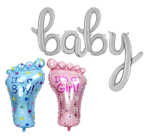 Baby Shower Balloon Banner Letter Rose Gold Decorations - BashMint party decoration