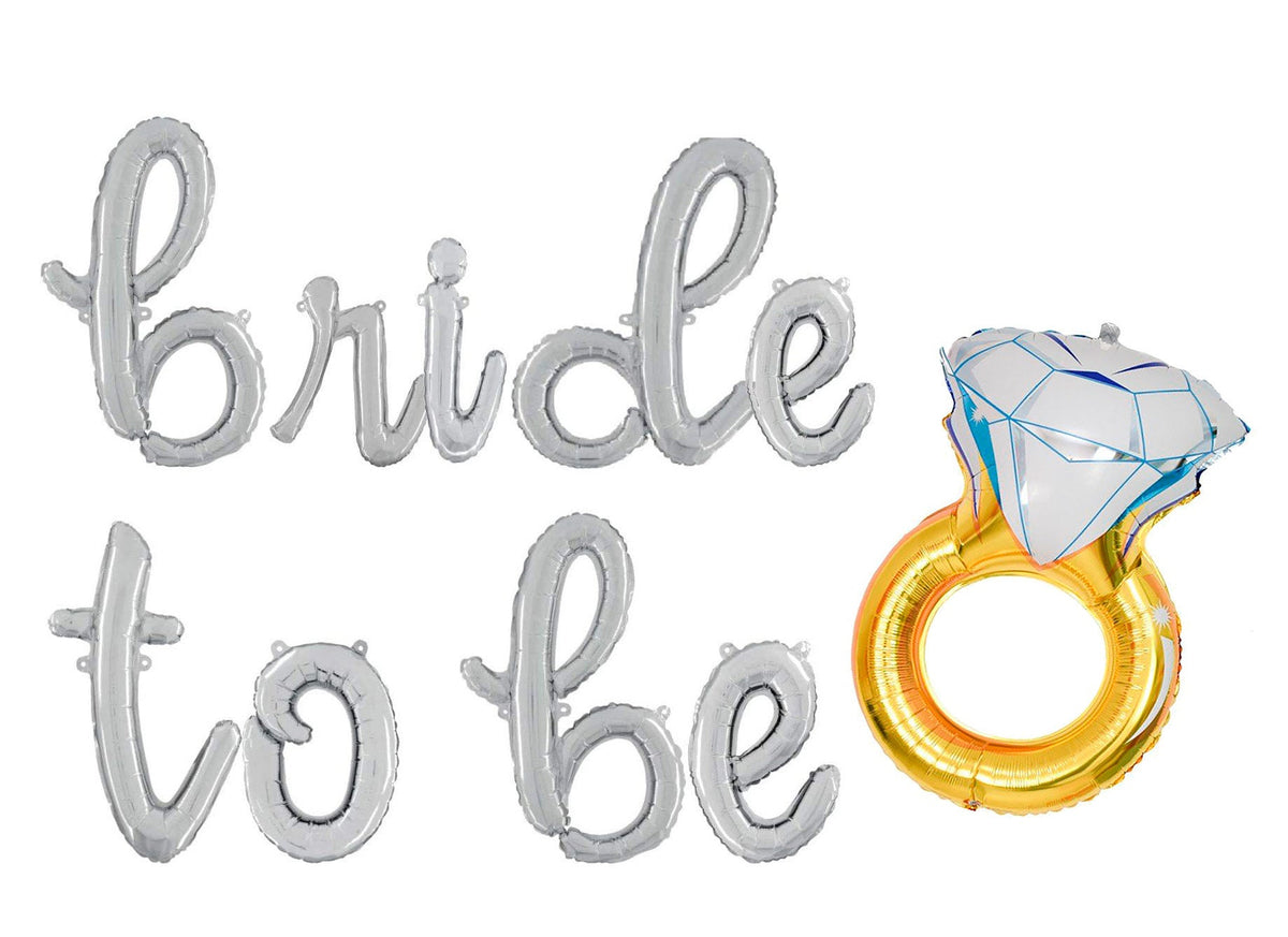 Bride Bridal Shower Balloon Banner Letter Rose Gold Decorations - BashMint party decoration