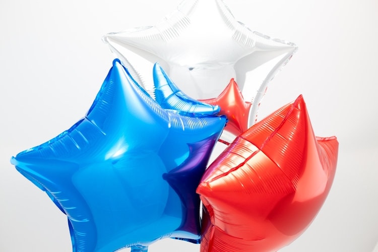 Star Birthday 4th Party Balloons White Decorations - BashMint party decoration