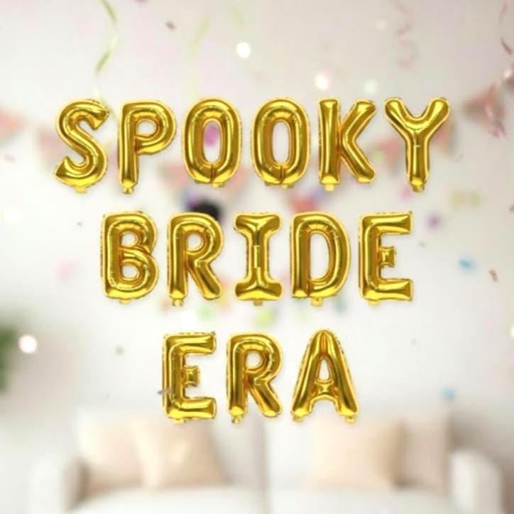 Bride Bachelorette Party Balloon Banner Heart Rose Gold Decorations - BashMint party decoration