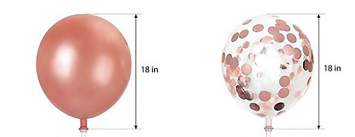 Bride Bridal Shower Party Balloons Heart Rose Gold Decorations - BashMint party decoration