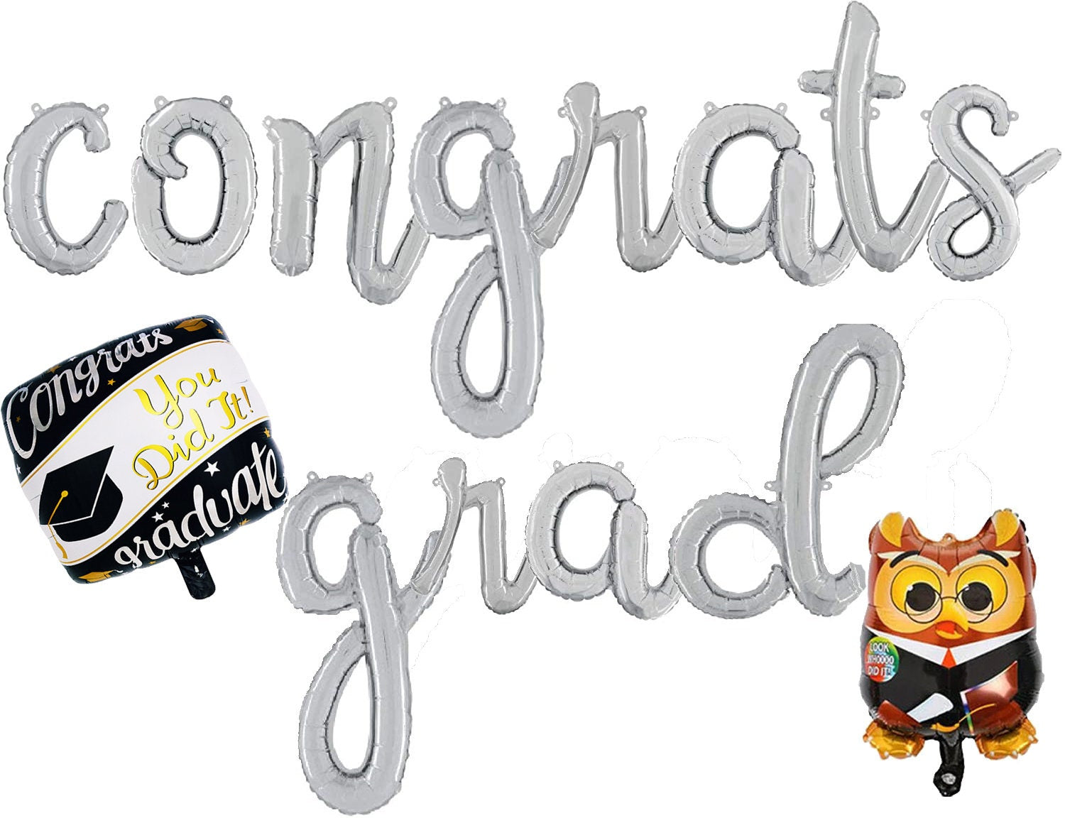 Star Graduation Balloon Banner Heart Rose Gold Decorations - BashMint party decoration