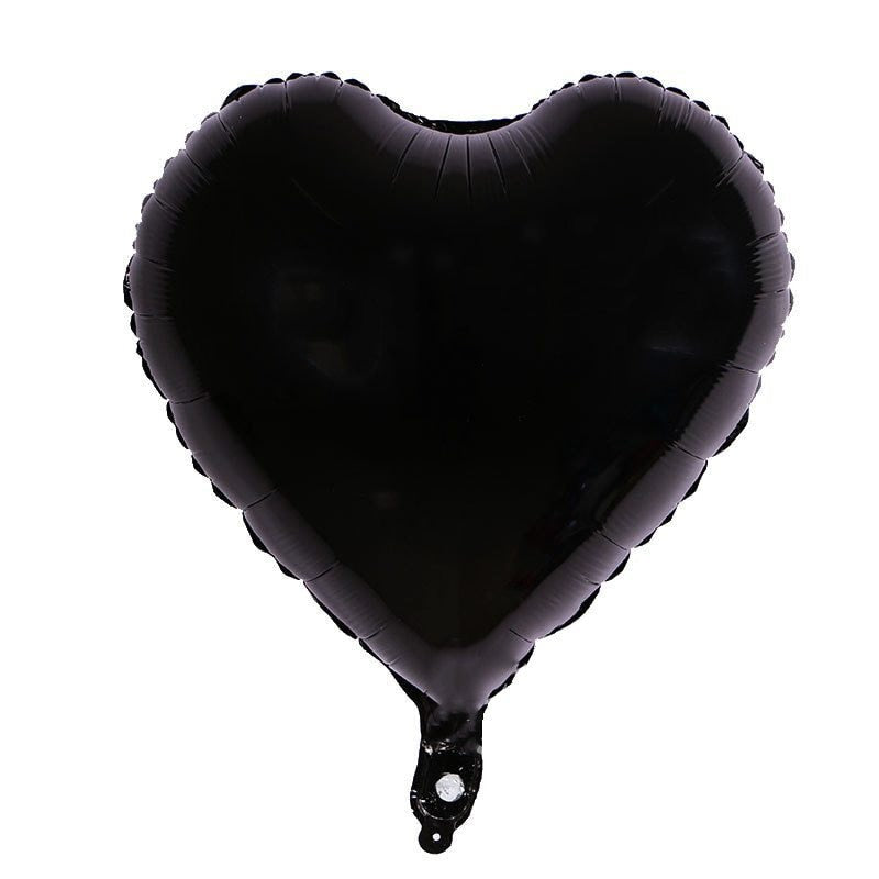 Heart Birthday Party Balloons Black Decorations - BashMint party decoration
