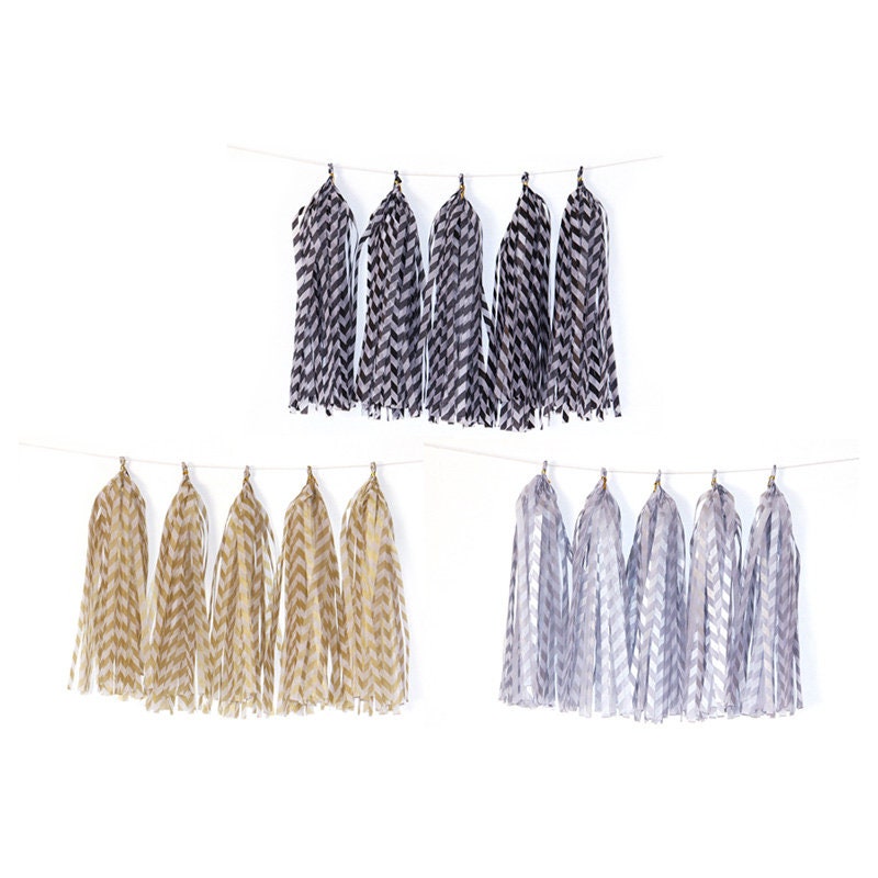 Star Baby Shower Tassel Garland Heart Rose Gold - BashMint party decoration