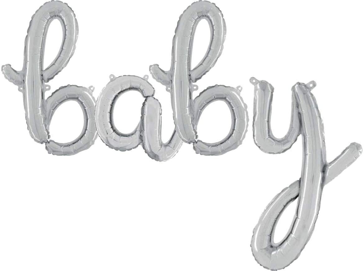 Baby Shower Balloon Banner Letter Rose Gold Decorations - BashMint party decoration