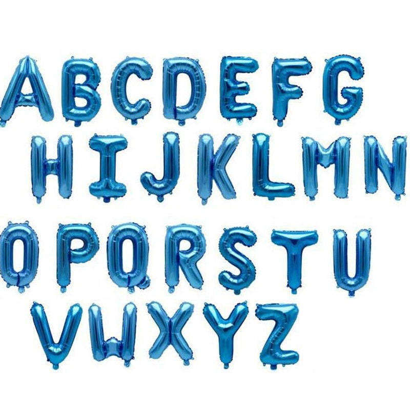 Birthday Balloon Banner Number Blue Decorations - BashMint party decoration