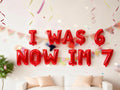 Birthday 6th Balloon Banner Letter Rose Gold Decorations - BashMint party decoration