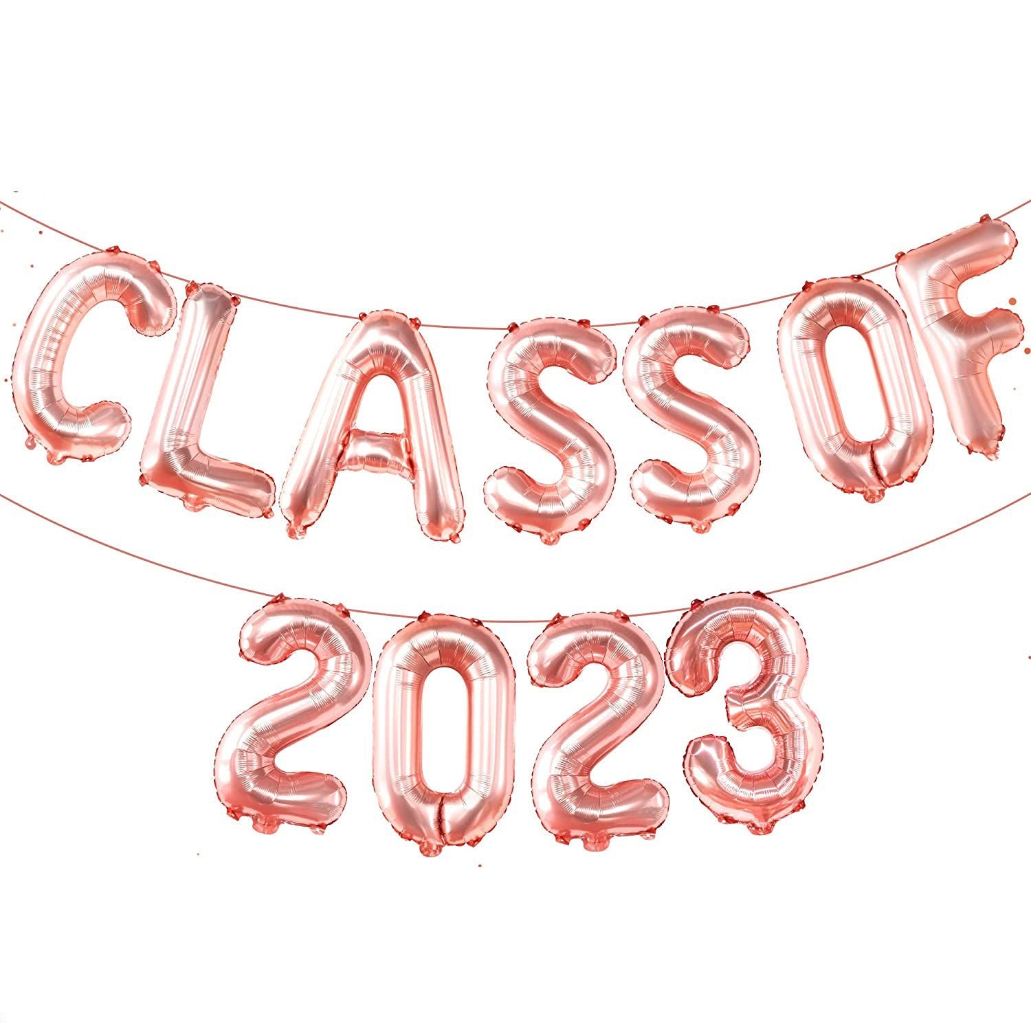 Star Graduation Balloon Banner Heart Rose Gold Decorations - BashMint party decoration