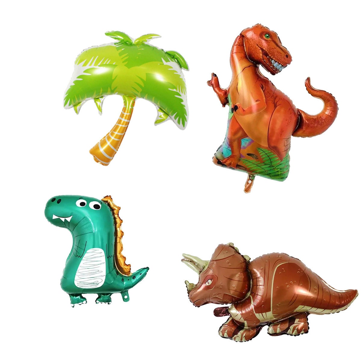 Dinosaur Birthday 9th Balloon Banner Heart Decorations - BashMint party decoration