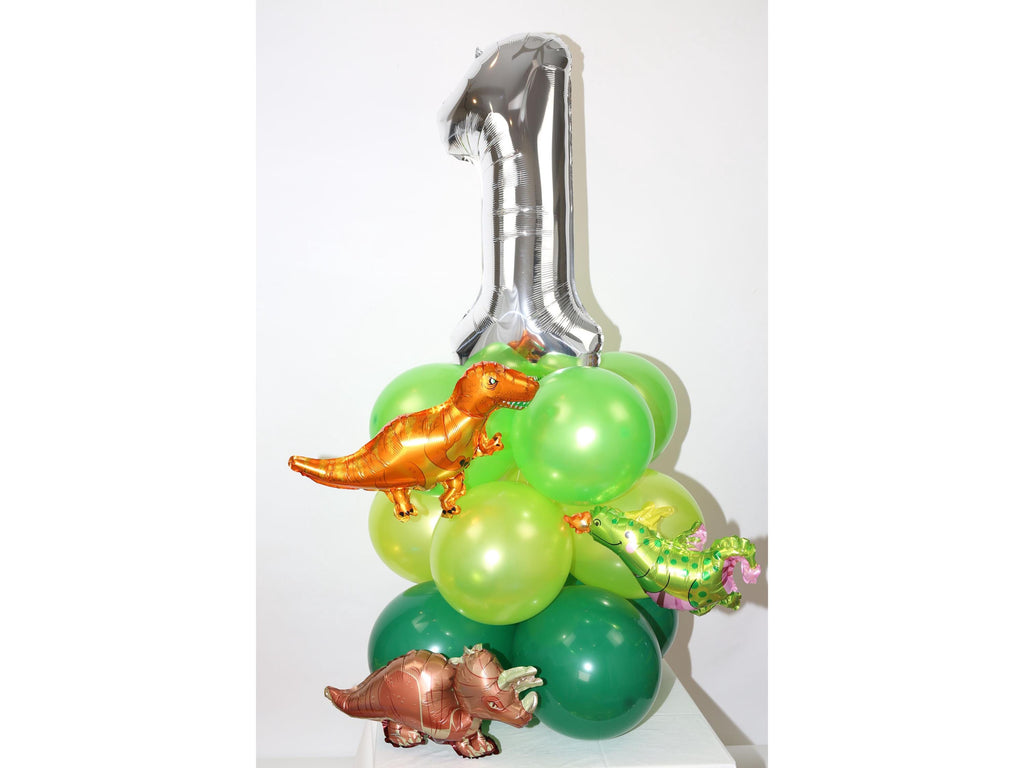 Dinosaur Birthday Party Balloons Star Gold Decorations - BashMint party decoration