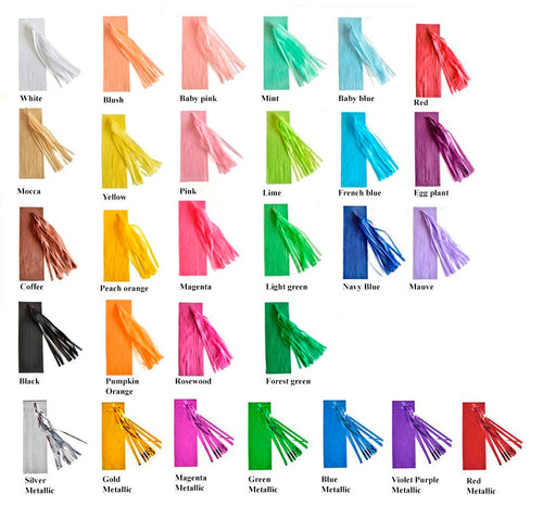 12pcs Large Tassel Garlands Tissue Paper Tassels Garland Birthday Baby Shower Wedding Party Ready to hang