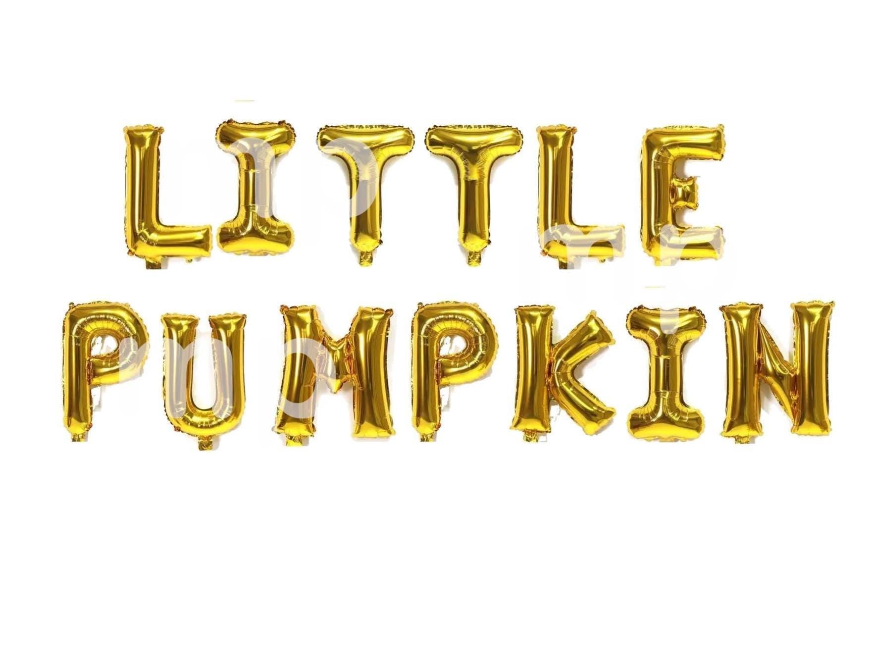 Pumpkin 1st Birthday Party Balloons Letter Rose Gold Decorations - BashMint party decoration