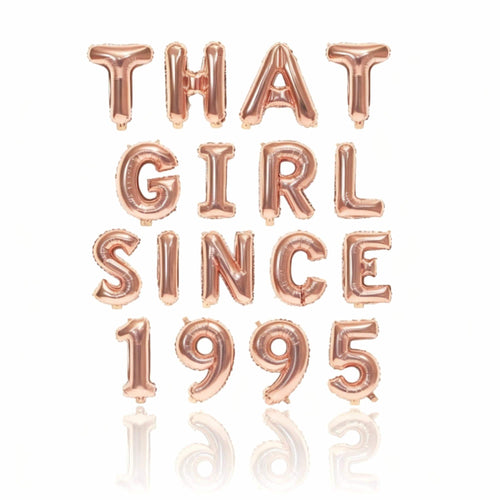 30th Birthday Balloon Banner Letter Rose Gold Decorations - BashMint party decoration