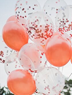 Birthday Balloon Banner Number Rose Gold Decorations - BashMint party decoration