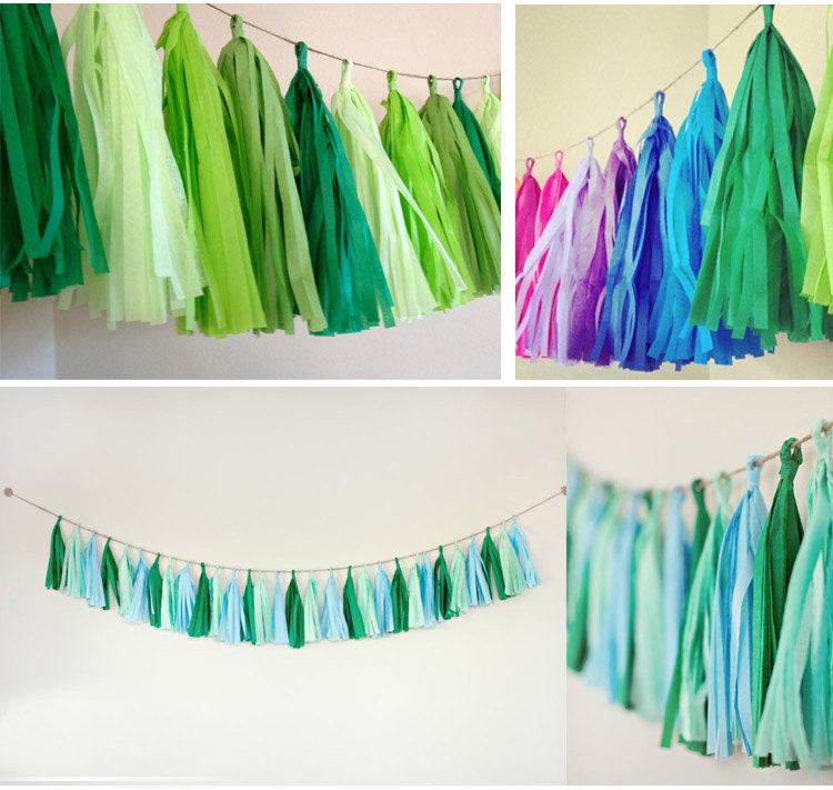 Star Baby Shower Tassel Garland Heart Rose Gold - BashMint party decoration