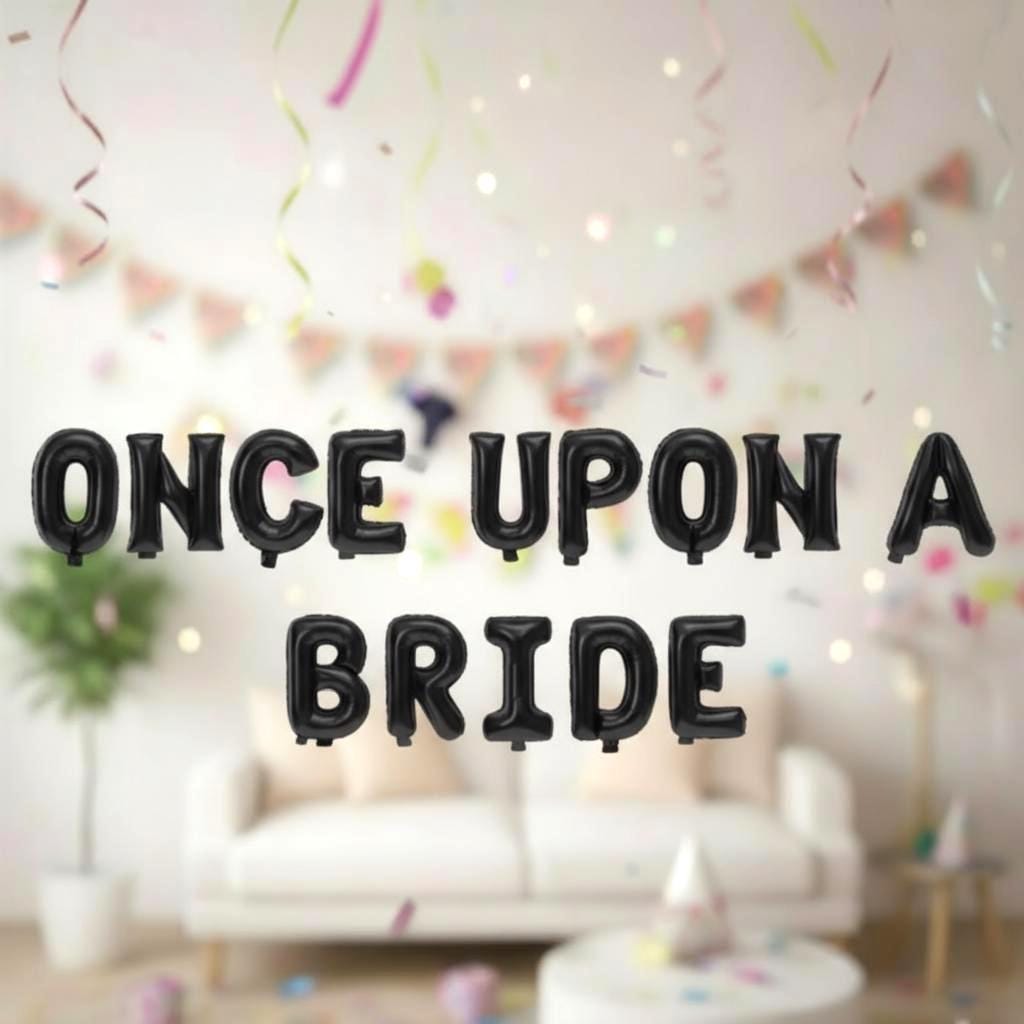 Bride Bridal Shower Balloon Banner Number Rose Gold Decorations - BashMint party decoration