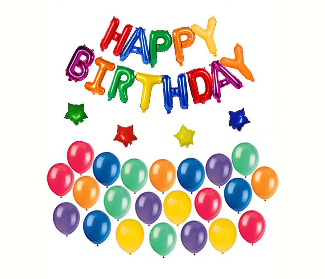 Star Birthday Balloon Banner Red Decorations - BashMint party decoration