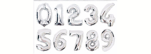 Star Baby Shower Balloon Banner Heart Silver Decorations - BashMint party decoration