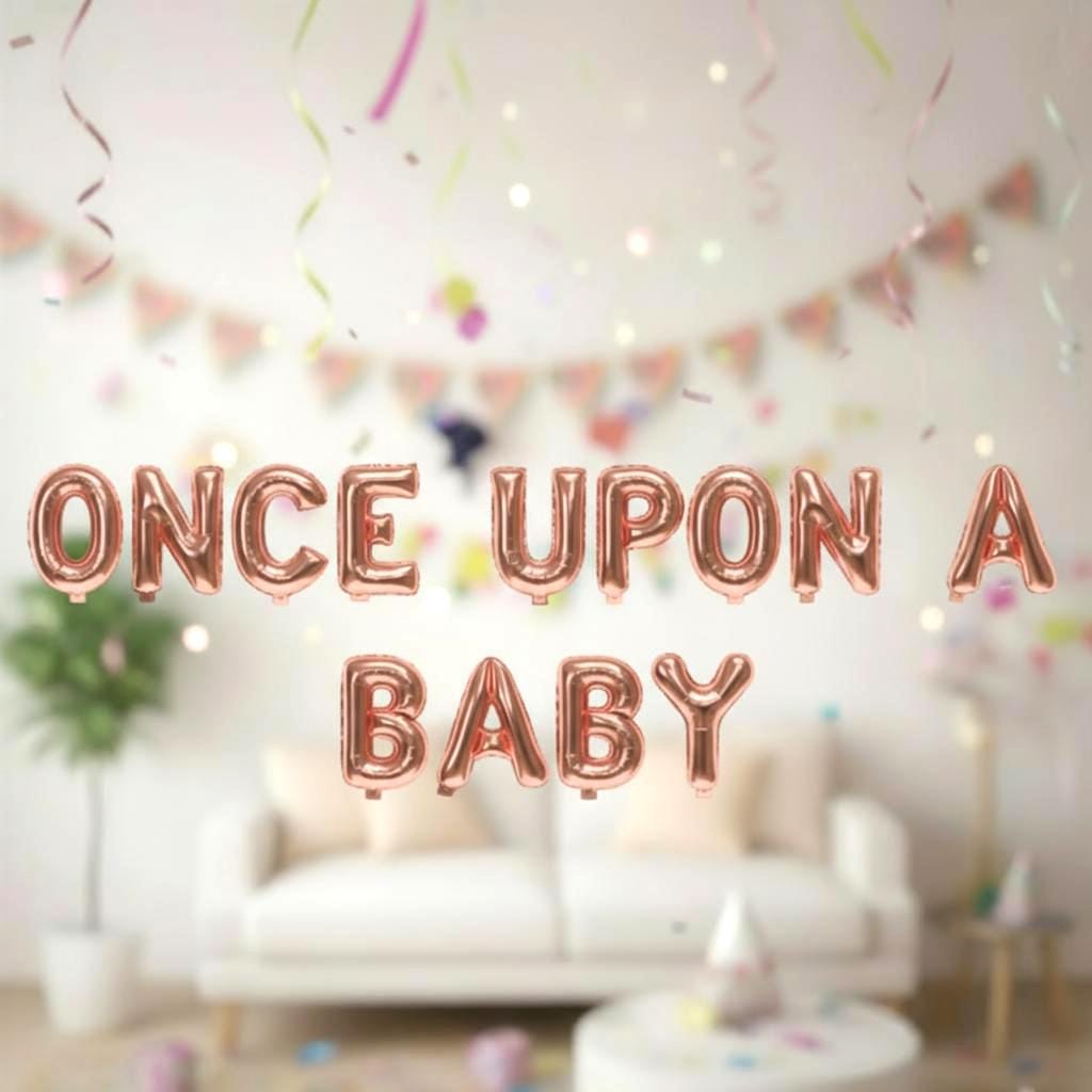Bridal Shower Balloon Banner Number Rose Gold Decorations - BashMint party decoration