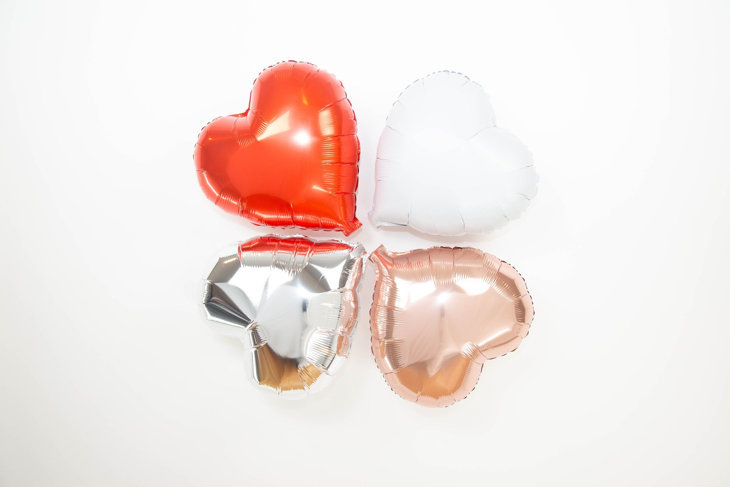 Heart Valentine’s Day Balloon Banner Rose Gold Decorations - BashMint party decoration