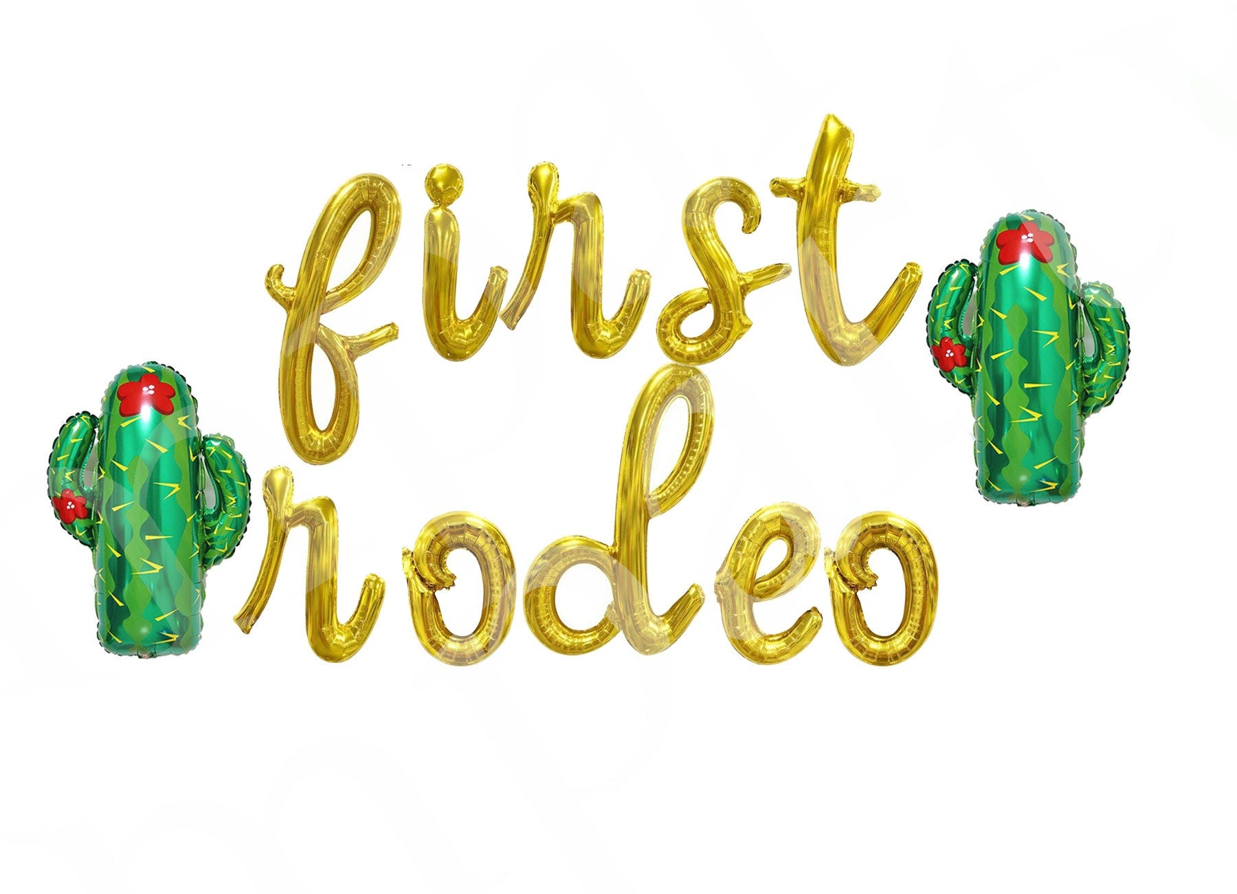 Cowboy 1st Birthday Balloon Banner Number Rose Gold Decorations - BashMint party decoration