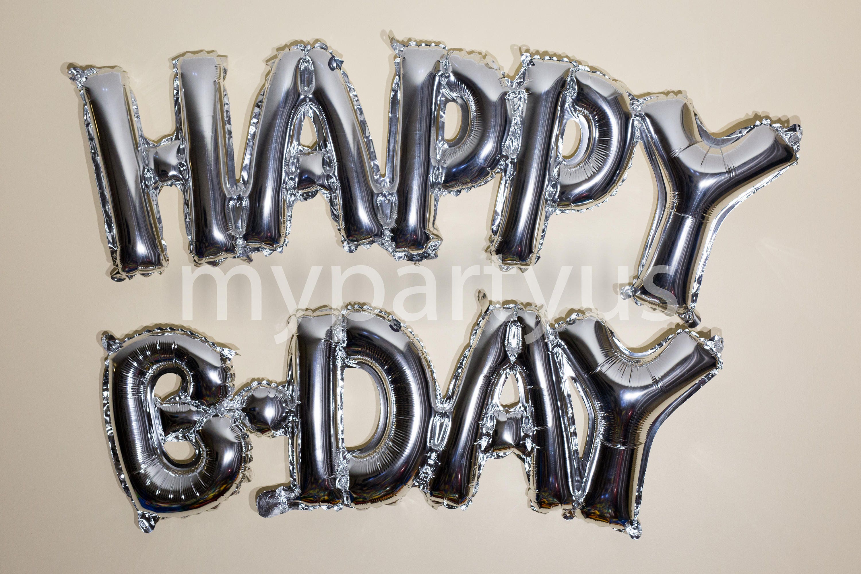 Star Birthday Balloon Banner Heart Gold Decorations - BashMint party decoration