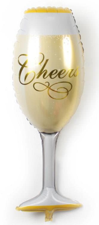 Champagne Birthday Balloon Banner Letter Rose Gold Decorations - BashMint party decoration