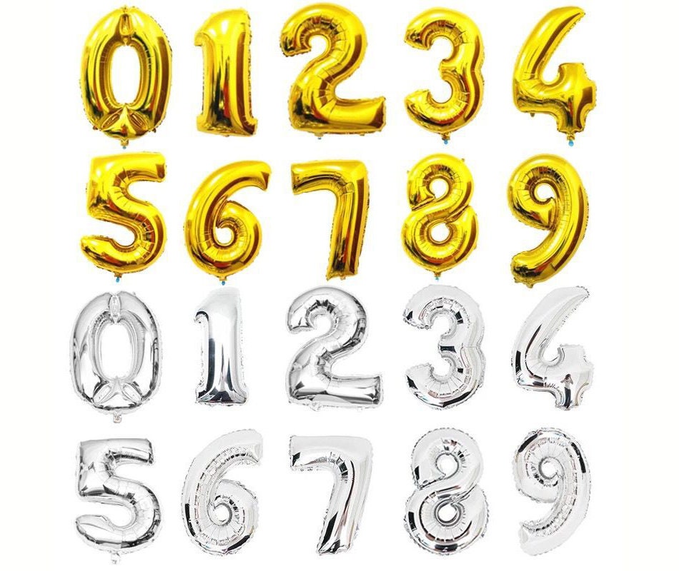 New Year Party Banner Number Rose Gold - BashMint party decoration