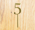 5 Cake Topper | Five | Fifth Birthday party decoration | I am five | gold acrylic mirror | 5th decor  | decoration