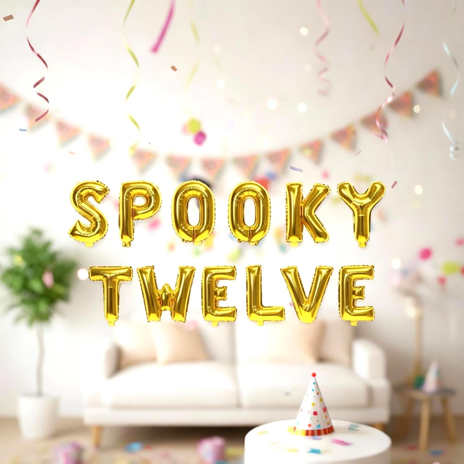 Halloween Balloon Banner Star Rose Gold Decorations - BashMint party decoration