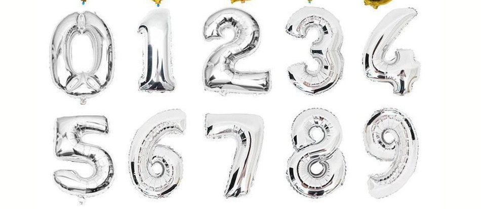 Star Baby Shower Balloon Banner Heart Silver Decorations - BashMint party decoration