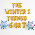 Star Birthday 6th Balloon Banner Rose Gold Decorations - BashMint party decoration
