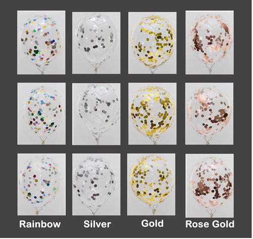 Rainbow Birthday Party Balloons Number Rose Gold Decorations - BashMint party decoration