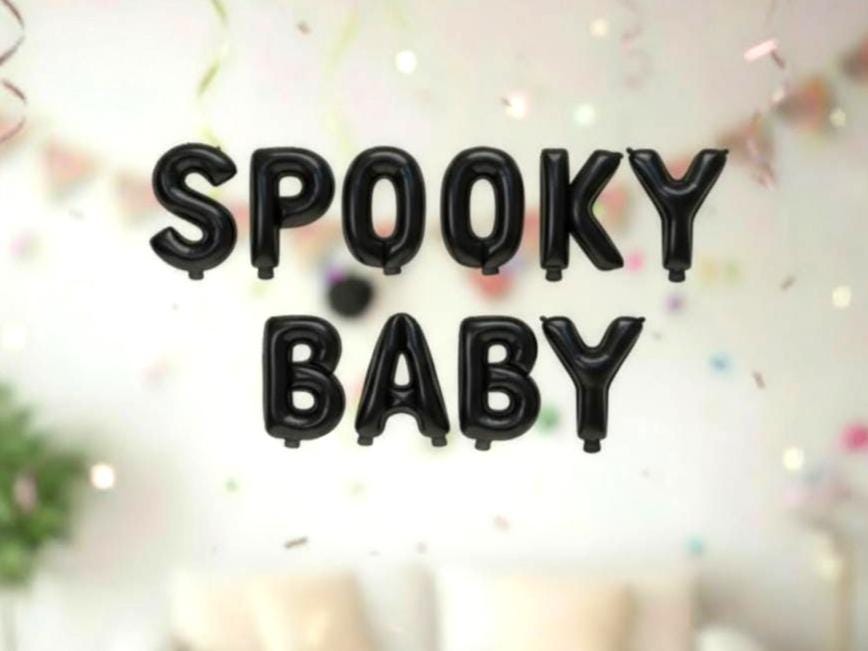 Baby Shower Balloon Banner Number Rose Gold Decorations - BashMint party decoration