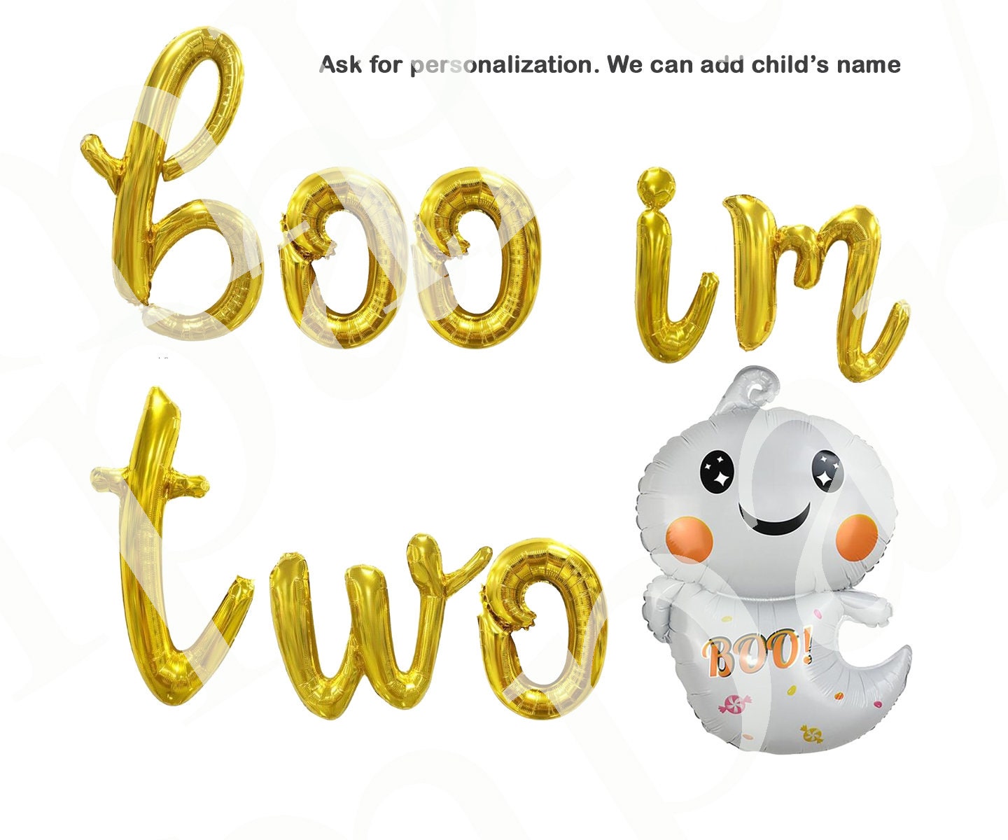 Pumpkin 2nd Birthday Balloon Banner Letter Rose Gold Decorations - BashMint party decoration