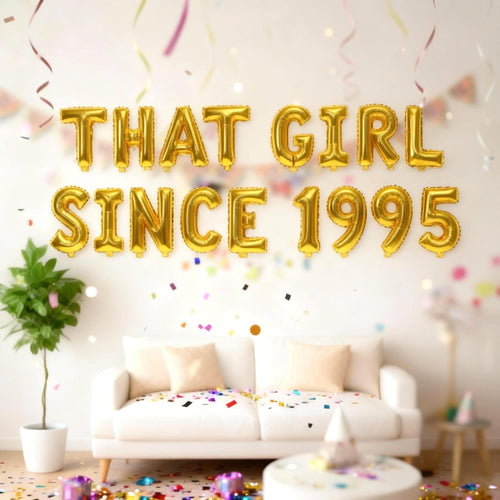 30th Birthday Balloon Banner Letter Rose Gold Decorations - BashMint party decoration