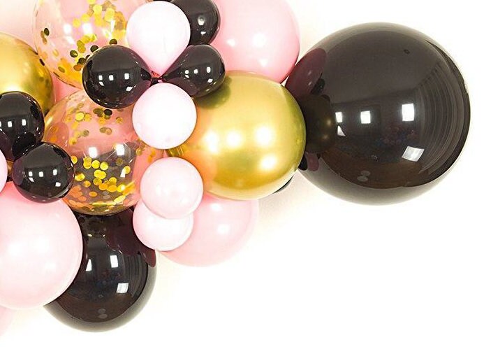 Princess Bachelorette Party 21st Balloon Banner Lips Black Decorations - BashMint party decoration