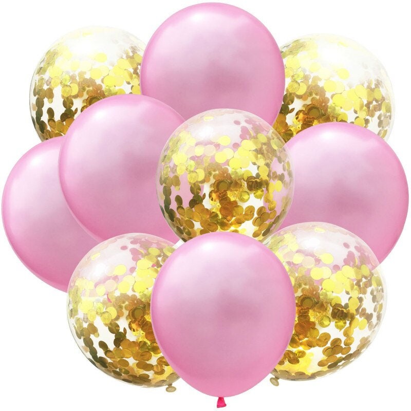 Birthday Party Balloons Number Rose Gold Decorations - BashMint party decoration