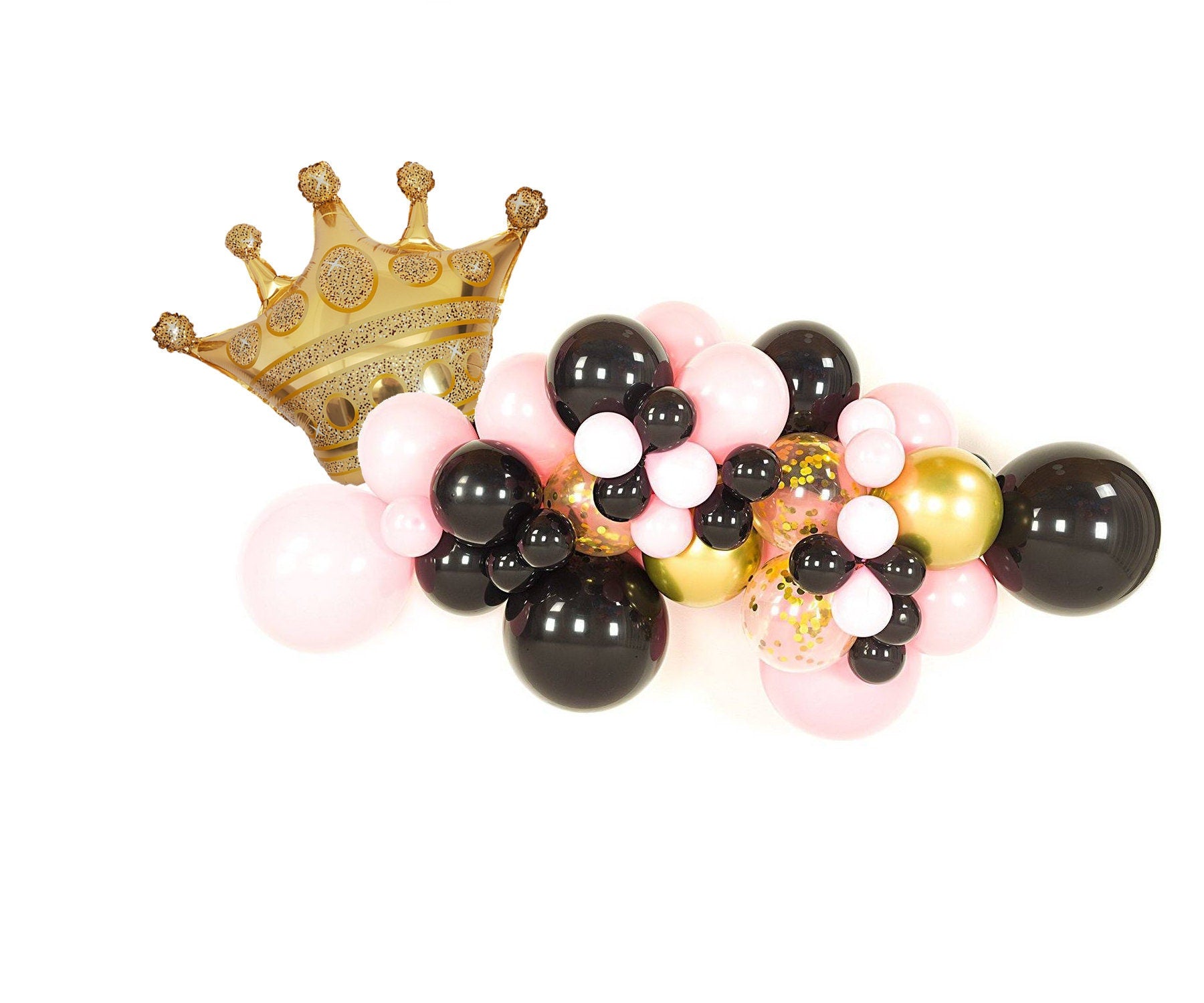 Princess Bachelorette Party 21st Balloon Banner Lips Black Decorations - BashMint party decoration
