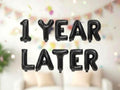 1st Birthday Balloon Banner Number Rose Gold Decorations - BashMint party decoration