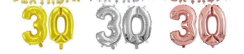 St. Patrick’s Day Balloon Banner Number White Decorations - BashMint party decoration
