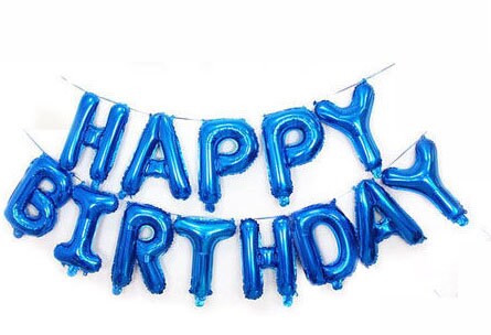 Star Baby Shower Balloon Banner Heart Blue Decorations - BashMint party decoration