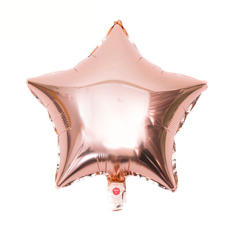 Star Thanksgiving Party Balloons Heart Rose Gold Decorations - BashMint party decoration